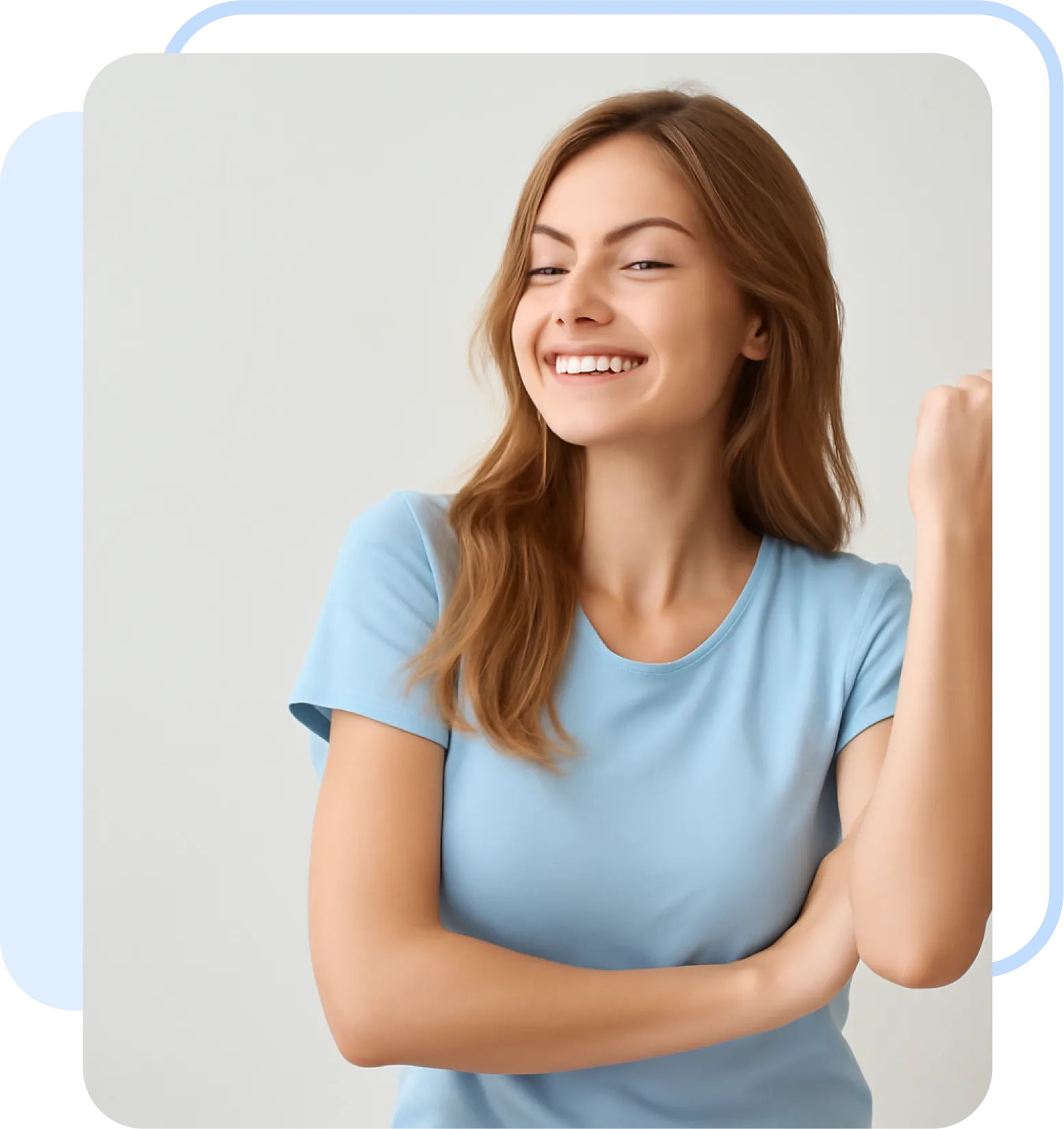 Uśmiechnięta kobieta-tllenoterapia katowice